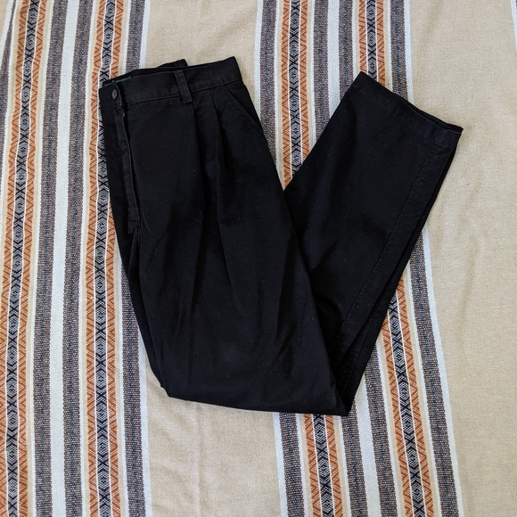 Black Ralph Lauren High Waisted Trousers - Picture 2 of 9